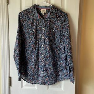 Ladies Long Sleeve Button Down Shirt